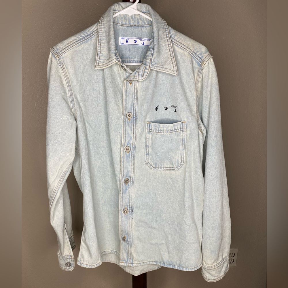 Off-White Arrows Motif Denim Shirt Size Small, great condition